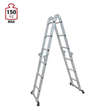 VESTA Σκάλα Αλουμινίου Πολυμορφική MULTI 4X3 χωρίς Πλατφόρμα MAX Ύψος 3.52m MAX Αντοχή 150kg Πιστοποίηση EN131