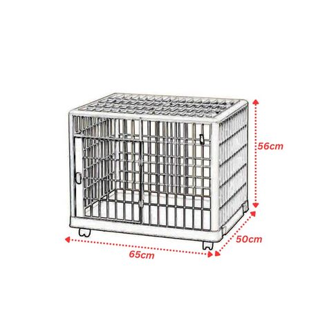 VESTA Κλουβί Περιορισμού και Περίφραξης Κατοικιδίου 65x50x56cm Πλαστικό ABS με Ρόδες 7.5kg PetCage 1 Small/Medium Μπεζ