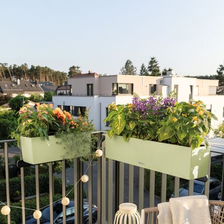 LECHUZA Balconera Color 80 Ζαρντινιέρα 79x19x19cm Αυτοποτιζόμενη με 2 Δοχεία Φύτευσης Linde Γερμανίας