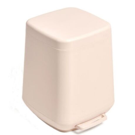 Σετ Κάδος Μπάνιου με Πεντάλ 7lt και Πιγκάλ Πλαστικό SOFT CLOSE Πούδρα Ελλάδας