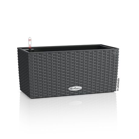 LECHUZA Balconera Cottage 40 Ζαρντινιέρα 40x19x19cm Αυτοποτιζόμενη με Δοχείο Φύτευσης Granite Γερμανίας