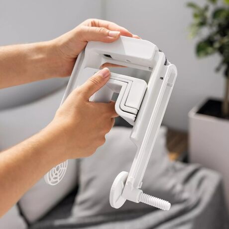 LECHUZA DUO Βάση Μπαλκονιού Σετ 2 Τεμαχίων με 4 Αντάπτορες για Ζαρντινιέρες BALCONERA ΛΕΥΚΟ MAX Αντοχή 35kg