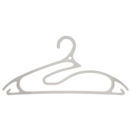 ORDINETT ITALY Κρεμάστρα Ρούχων Πλαστική   Σετ 5 τεμαχίων 42x0.6x19cm Λευκό