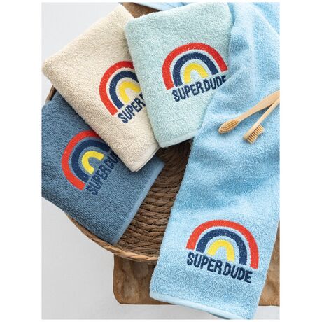 Palamaiki Σετ 4 Πετσετάκια Μπανιου Kids Bath 40x60 SUPER Εμπριμέ