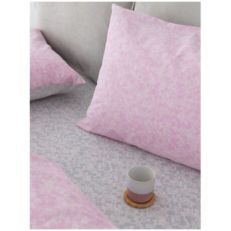 Palamaiki Σετ Μονά Σεντόνια Fashion Life 170x260 FL6234 Χωρίς Λάστιχο Ροζ