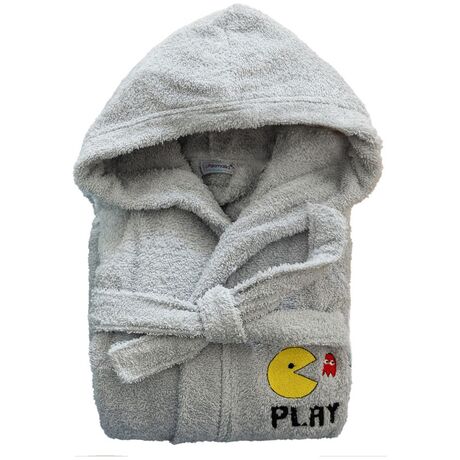 Palamaiki Μπουρνούζι με Κουκούλα Kids Bath PAC GREY 12-14 Γκρι