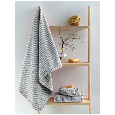 Palamaiki Σετ Πετσέτες (30X50, 50X90, 70X140) HARVEY BLACK Μαύρο