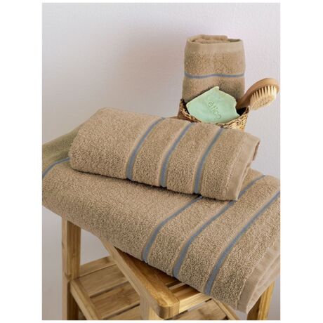 Palamaiki Σετ Πετσέτες (30X50, 50X90, 70X140) JODI BEIGE Μπεζ