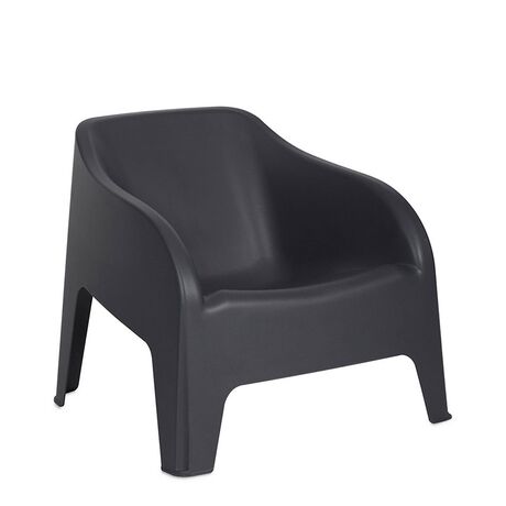 SUPER ΠΡΟΣΦΟΡΑ TOOMAX Σετ 2 Πολυθρόνες + ΔΩΡΟ Τραπέζι με Αποθηκευτικό Χώρο PETRA Matte Anthracite Ιταλίας