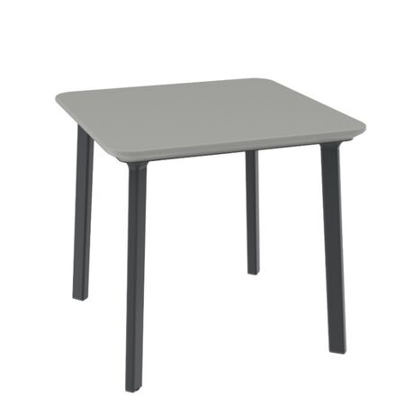 TOOMAX Τετράγωνο Τραπέζι 77x77x72cm Πλαστικό Βάρος 0kg Γκρι Ιταλίας