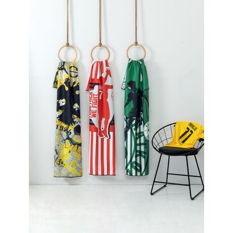 Palamaiki Πετσέτα Θαλάσσης Beach Collection 90x160 NM OLYMPIACOS Κόκκινο