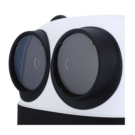 VESTA Τουαλέτα Γάτας Κλειστή 54x43.7x39cm Λευκό Πάγου - Μαύρο