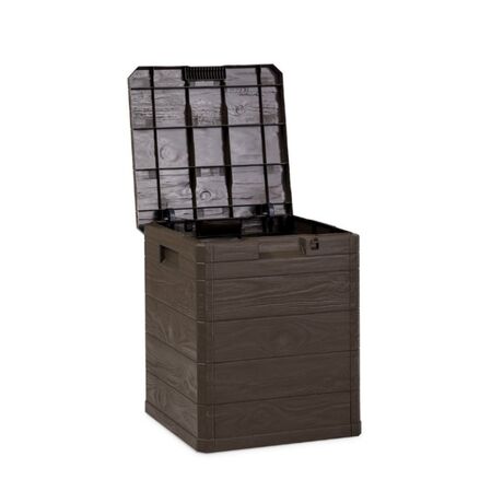 TOOMAX Ιταλίας Πλαστικό Μπαούλο 42.5x45x50cm 90lt 2.7kg MULTIBOX WOODY'S LINE Καφέ