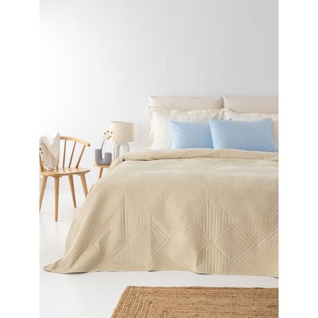 Palamaiki Κουβερλι Υπέρδιπλο 220x240 DIZZA VANILLA Εκρού