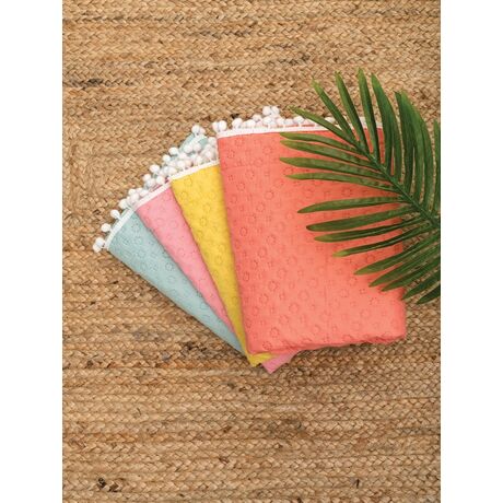 Palamaiki Κουβερλί Υπέρδιπλο 220x240 JUNIPER CORAL Πορτοκαλί