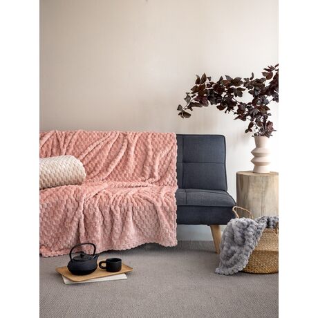 Palamaiki Κουβέρτα Fleece 220x240 ASTER ROSE Ροζ