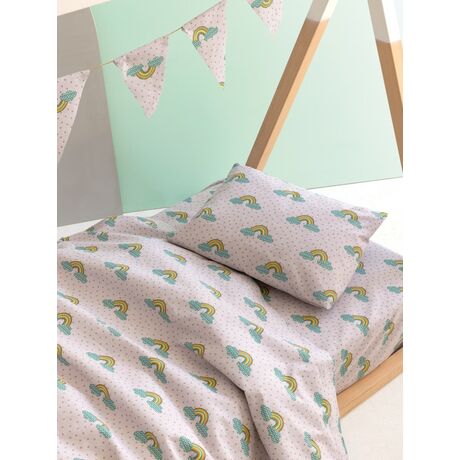 Palamaiki Σετ Μονά Σεντόνια Floufi 170x265 FF103 Με Λάστιχο