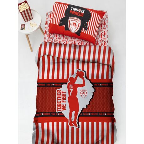 Palamaiki Ζεύγος Μαξιλαροθήκες Olympiacos B.C. 52x72 BC8