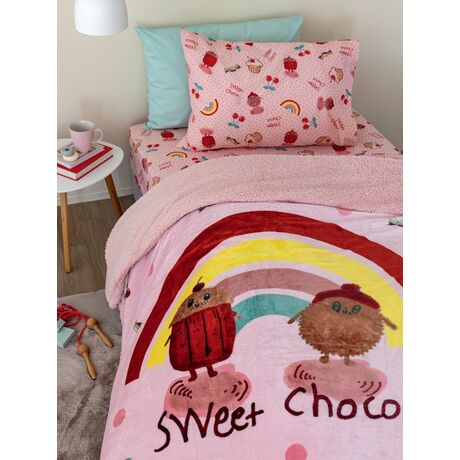 Palamaiki Κουβερτα Μονή 160x220 SW103 Ροζ