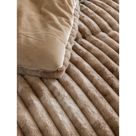 Palamaiki Κουβερτοπάπλωμα Υπέρδιπλο 220x240 TIDI/2 BEIGE Μπεζ