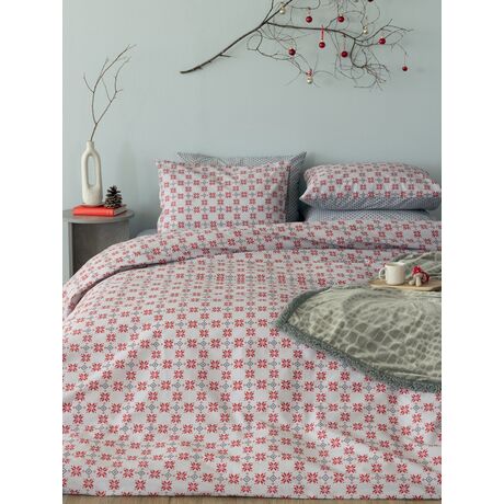 Palamaiki Σετ Παπλωματοθήκη Υπέρδιπλη Fashion Life 240x250 FL6253 Γκρι