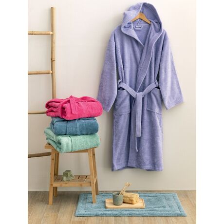 Palamaiki Μπουρνούζι με Κουκούλα Kids Bath JUNIOR LAVANDER 12-14 Μωβ