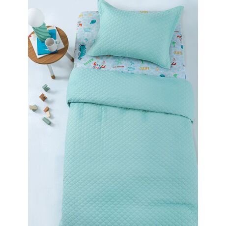 Palamaiki Σετ Κουβερλί ημίδιπλο 160x240 JENN/2 AQUA Γαλάζιο