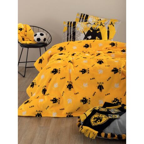 Palamaiki Κουβέρτα Ημίδιπλη 160x220 AEK BL