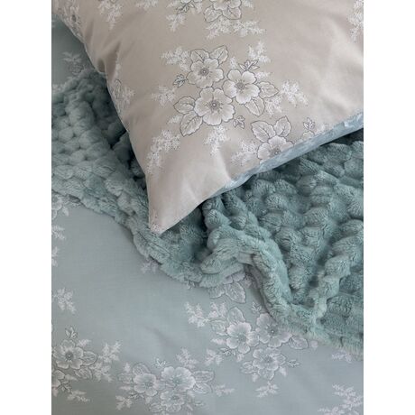 Palamaiki Σετ Υπέρδιπλα Σεντόνια Fashion Life 240x260 FL6280 Με Λάστιχο Γαλάζιο