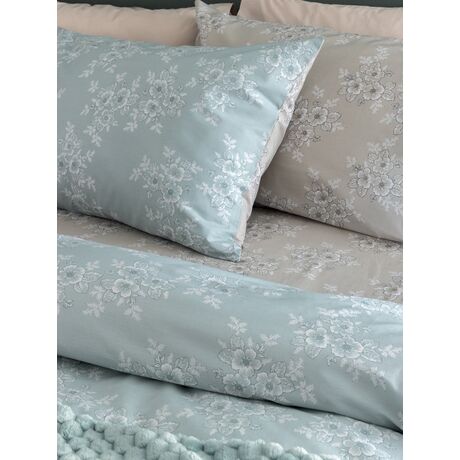 Palamaiki Σετ Παπλωματοθήκη Υπέρδιπλη Fashion Life 240x250 FL6280 Γαλάζιο