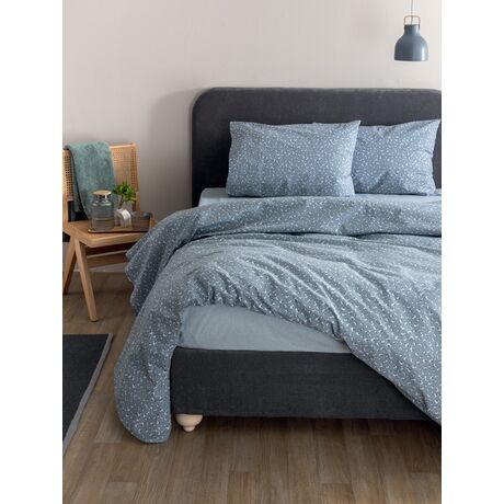 Palamaiki Σετ Μονά Σεντόνια Fashion Life 170x260 FL6290 Με Λάστιχο Μπλε