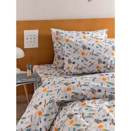 Palamaiki Σετ Μονά Σεντόνια My Kingdom 170x260 MK770 Χωρίς Λάστιχο