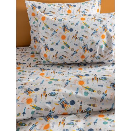 Palamaiki Σετ Μονά Σεντόνια My Kingdom 170x260 MK770 Χωρίς Λάστιχο