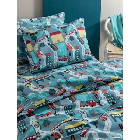 Palamaiki Σετ Μονά Σεντόνια My Kingdom 170x260 MK771 Χωρίς Λάστιχο