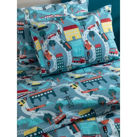 Palamaiki Σετ Μονά Σεντόνια My Kingdom 170x260 MK771 Χωρίς Λάστιχο