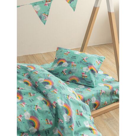 Palamaiki Σετ Μονά Σεντόνια My Kingdom 170x260 MK774 Χωρίς Λάστιχο