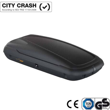 ARTPLAST ITALY Μπαγκαζιέρα Οροφής Αυτοκινήτου 400lt Πλαστική με Διπλό Άνοιγμα 169x79x37.5cm MAX Φορτίο 75kg Ανθρακί-Μαύρο Πιστοποιήσεις TUV/GS ISO/PAS 11154:2006