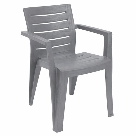 TOOMAX MAREA Καρέκλα Κήπου Στοιβαζόμενη 58.5x61.5x79cm Βάρος 4.03kg Όψη Φυσικού Ξύλου Warm GREY Ιταλίας