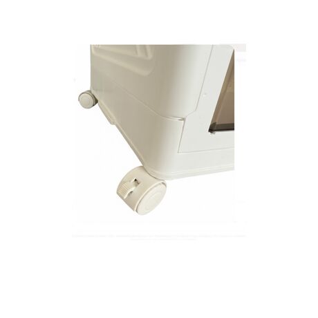 VESTA Πλαστική Ντουλάπα Αποθήκευσης 3όροφη 55x32x94cm 5kg με Ημιδάφανα Πορτάκια και Ροδάκια