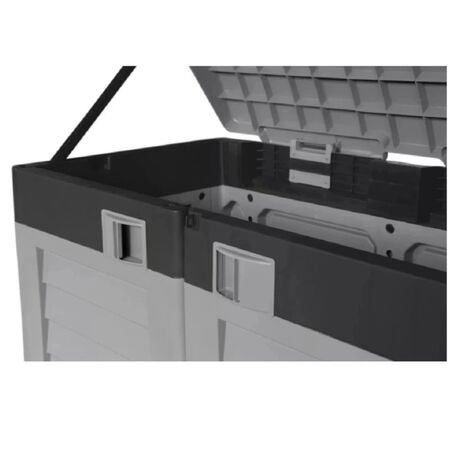 ARTPLAST Ιταλίας Αποθήκη Κήπου - Μπαούλο Βαρέως Τύπου Πλαστικό 1.04m² 146x87x119cm 42.8kg 1200 Lt GARDEN STORAGE Γκρι - Ανθρακί