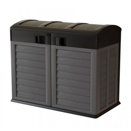 ARTPLAST Ιταλίας Αποθήκη Κήπου - Μπαούλο Βαρέως Τύπου Πλαστικό 1.04m² 146x87x119cm 42.8kg 1200 Lt GARDEN STORAGE Γκρι - Ανθρακί