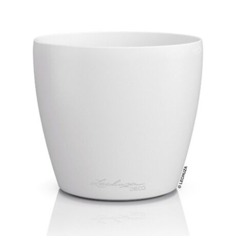 LECHUZA Cachepot Deco 43 Επιτραπέζια Γλάστρα Ø42x40cm Λευκή Γερμανίας