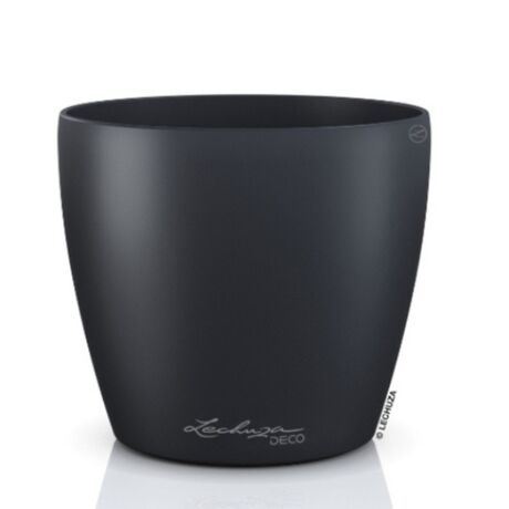 LECHUZA Cachepot Deco 43 Επιτραπέζια Γλάστρα Ø42x40cm Ανθρακί Γερμανίας