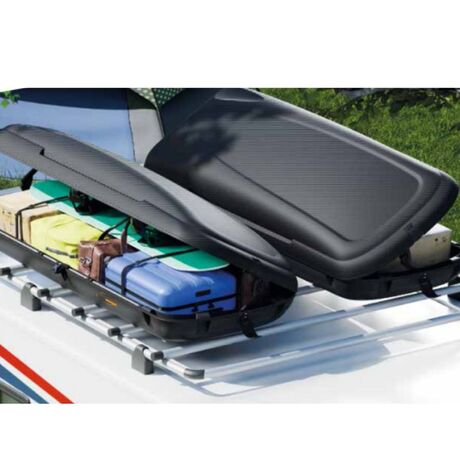 ARTPLAST ITALY Μπαγκαζιέρα Οροφής Αυτοκινήτου 480lt Πλαστική με Διπλό Άνοιγμα 200.5x79x38cm MAX Φορτίο 75kg Ανθρακί-Μαύρο Πιστοποιήσεις TUV/GS ISO/PAS 11154:2006
