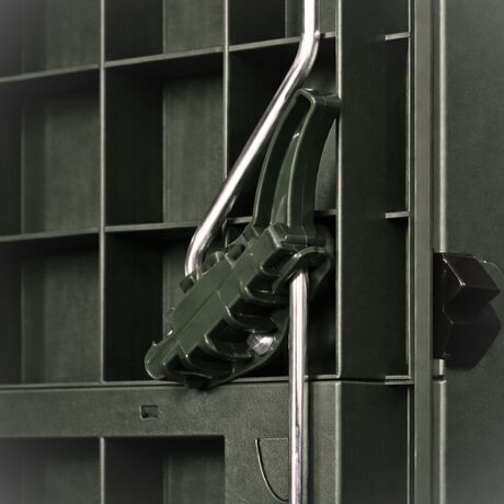 TOOMAX Ιταλίας Αποθήκη Κήπου Βαρέως Τύπου Πλαστική 130x75.6x218.4cm 49kg MASSIF HIGH STORER PLUS FOREST GREEN