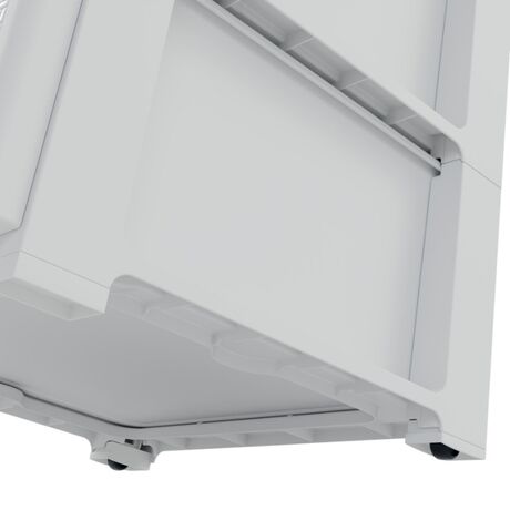 ARTPLAST Ιταλίας Συρταριέρα Πλαστική 3όροφη 39x38.5x60cm SNAPPY  Λευκή