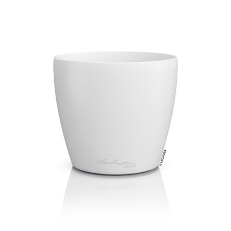 LECHUZA Cachepot Deco 35 Επιτραπέζια Γλάστρα Ø35x33cm Λευκή Γερμανίας