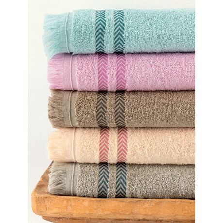 Palamaiki Σετ Πετσέτες (30X50, 50X90, 70X140) JANIS ECRU Εκρού