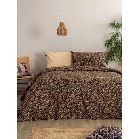 Palamaiki Σετ Υπέρδιπλα Σεντόνια Fashion Life 240x265 FL6299 Με Λάστιχο Καφέ