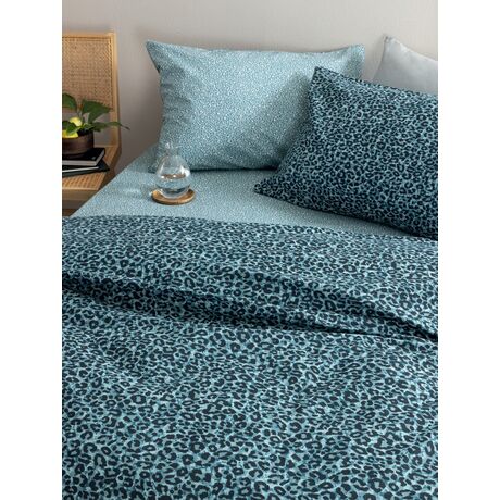 Palamaiki Σετ Υπέρδιπλα Σεντόνια Fashion Life 240x265 FL6300 Χωρίς Λάστιχο Μπλε